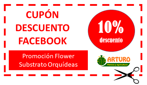 CUPÓN DESCUENTO FLOWER SUBSTRATO ORQUÍDEAS